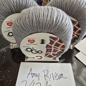 Red Heart Super Saver Yarn - Gray